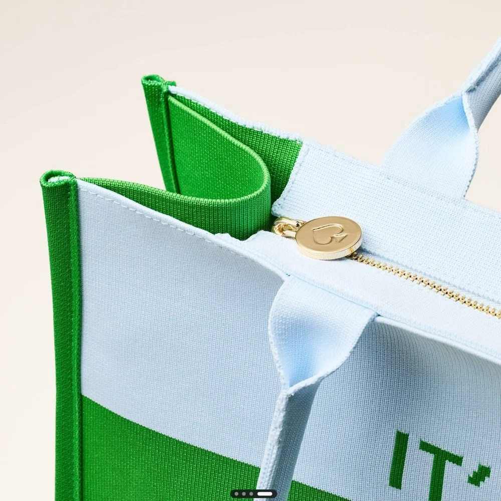 ♠️💙💚kate spade new york x Target Green/Blue Colorblock Knit Tote Bag